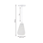 Pendente Esfera 1 Lâmpada Metal Branco CAGE Branco Gmh