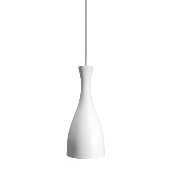Pendente 1 Lâmpada Branco Fosco Metal TD1003 Taschibra