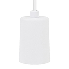 Pendente Tubo 1 Lâmpada Metal Branco Hitech Attena Iluminação