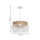 Pendente Redondo 1 Lâmpada Metal Branco Kanel Inspire