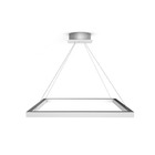 Pendente 1 Lâmpada Branco Metal Aria Quadrado LED