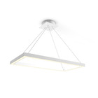 Pendente 1 Lâmpada Branco Metal Aria Retangular LED