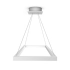 Pendente 1 Lâmpada Branco Metal Aria Retangular LED