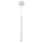 Pendente 1 Lâmpada Branco Metal Mini Tube Auremar