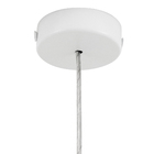 Pendente Oval 1 Lâmpada Metal Branco Metaldomado