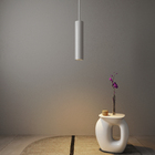 Pendente Tubo 1 Lâmpada Metal Branco Mini Tube Auremar