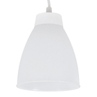 Pendente 1 Lâmpada Branco Plástico Basic Luz Vita