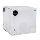 Pendente Esfera 1 Lâmpada Plástico Branco Sky Inspire