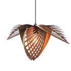 Pendente 1 Lâmpada Carvalho E27 MDF Bee Ilux