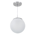 Pendente Esfera 1 Lâmpada Metal Cinza Moon Auremar