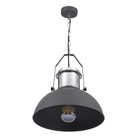 Pendente Meia Bola 1 Lâmpada Metal Cinza Ted Inspire