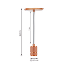 Pendente 1 Lâmpada Metal Cobre Ring 6152 Pantoja & Carmona