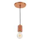 Pendente 1 Lâmpada Metal Cobre Ring 6152 Pantoja & Carmona