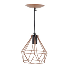 Pendente Oval 1 Lâmpada Metal Cobre Star Emalustres