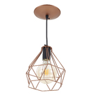 Pendente Oval 1 Lâmpada Metal Cobre Star Emalustres