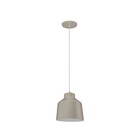 Pendente Redondo 1 Lâmpada Metal Creme Abyssus Auremar