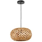 Pendente Redondo 1 Lâmpada Vegetal Dourado Baheza Inspire