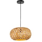 Pendente Redondo 1 Lâmpada Vegetal Dourado Baheza Inspire