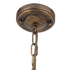 Pendente 1 Lâmpada Metal e Vidro Dourado e Bronze Nice Biancoluce