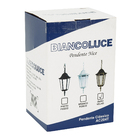 Pendente 1 Lâmpada Metal e Vidro Dourado e Bronze Nice Biancoluce