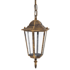 Pendente 1 Lâmpada Metal e Vidro Dourado e Bronze Nice Biancoluce