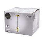 Pendente 1 Lâmpada Dourado Hoopa Inspire