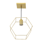 Pendente 1 Lâmpada Metal Dourado Pendente