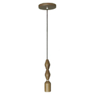 Pendente 1 Lâmpada Imbuia Claro 3086 BM Lamps