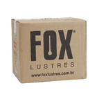 Pendente 1 Lâmpada Madeira Imbuia Lírio 40x40cm E27 Fox Lustres