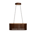 Pendente Redondo 1 Lmpada MDF Imbuia Loures Oval