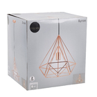 Pendente Aramado 1 Lâmpada Metal Laranja Byron Inspire