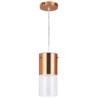 Pendente 1 Lâmpada Laranja Metal e Vidro First Difusor LLUM Bronzearte