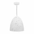 Pendente 1 Lâmpada Branco Metal Marbe Inspire