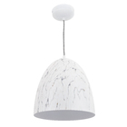 Pendente 1 Lâmpada Branco Metal Marbe Inspire