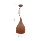Pendente 1 Lâmpada Metal Marrom Arburu Inspire