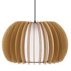 Pendente 1 Lâmpada Madeira Marrom Bari Ilux