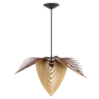 Pendente 1 Lâmpada Madeira Marrom Bee Ilux