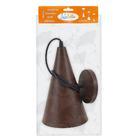 Pendente Cone 1 Lâmpada Metal Marrom Cone Luz Vita