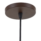 Pendente Cone 1 Lâmpada Metal Marrom Cone Luz Vita