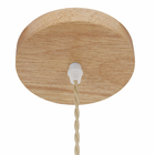 Pendente Cesto 1 Lâmpada Fibra de Bambú Marrom Komodo Gmh