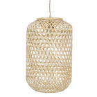 Pendente Cesto 1 Lâmpada Fibra de Bambú Marrom Komodo Gmh