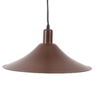 Pendente Redondo 1 Lâmpada Metal Marrom Maozi Luz Vita