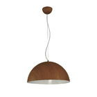 Pendente 1 Lâmpada Marrom Metal Lenu Inspire