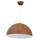 Pendente 1 Lâmpada Marrom Metal Lenu Inspire