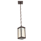 Pendente 1 Lâmpada Metal e Vidro Marrom Metaldomado