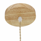 Pendente Cesto 1 Lâmpada Fibra de Bambú Marrom Nias Gmh