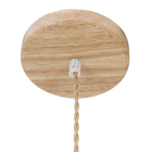 Pendente Cesto 1 Lâmpada Fibra de Bambú Marrom Sumba Gmh