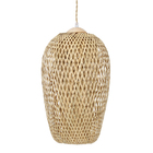 Pendente Cesto 1 Lâmpada Fibra de Bambú Marrom Sumba Gmh