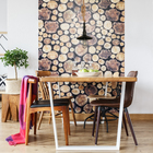 Pendente 1 Lâmpada Natural e Preto Fibra Galpao Inspire