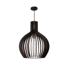 Pendente Redondo 1 Lmpada MDF Nogueira Big Balon